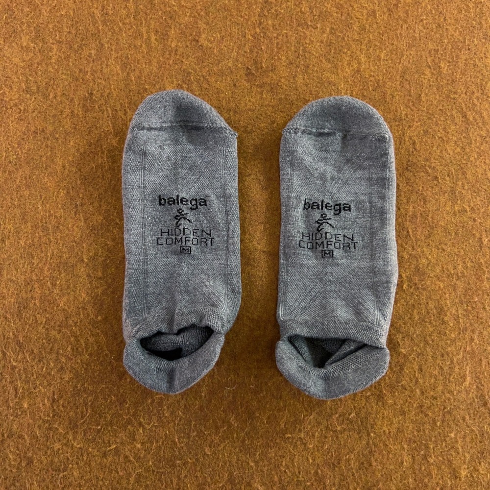 Balega Unisex Medium Gray Hidden Comfort No Show Running Socks New